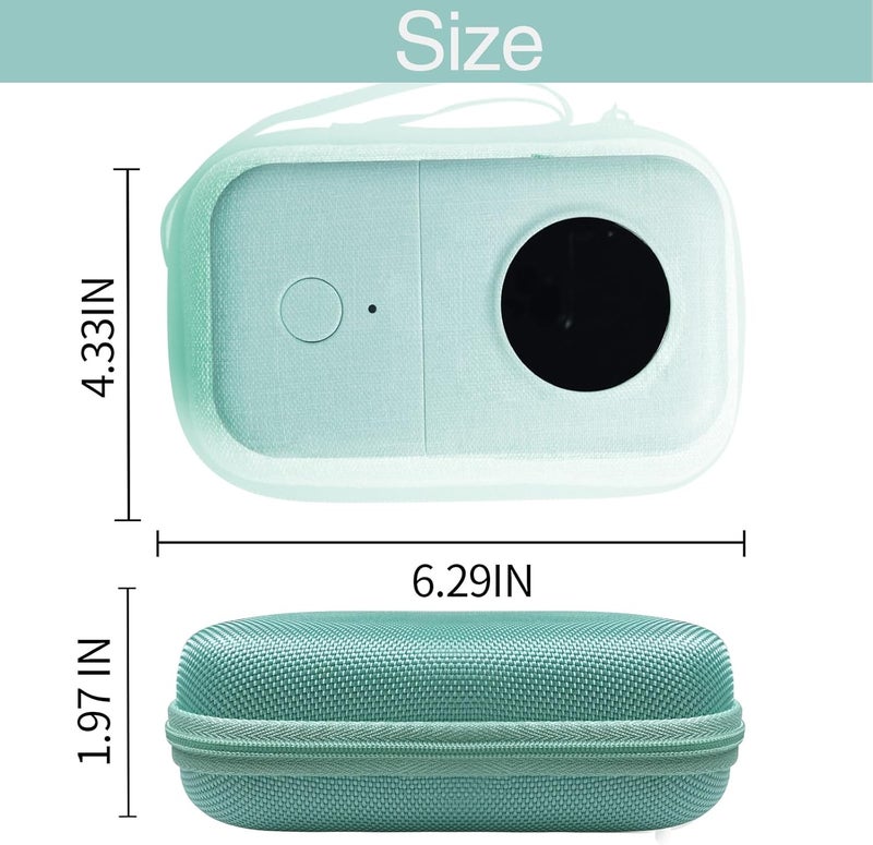 ILouxNei Case Compatible with Phomemo D30, Phomemo D35, NIIMBOT D11, SUPVAN E10 Label Maker, Portable & Durable Storage for D30 Printer Green Case - Image 3